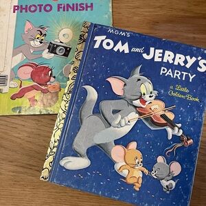 Tom and Jerry Golden books 1955 and 1974 editions